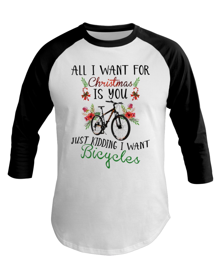Cycle - Merry Christmas - All I Want Baseball Tee