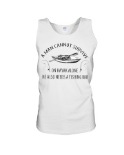 Kayaking - A Man Cannot Survive On Kayak Alone Unisex Tank thumbnail