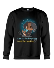 Dachshund - I Am So Freaking Happy Crewneck Sweatshirt thumbnail
