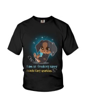 Dachshund - I Am So Freaking Happy Youth T-Shirt thumbnail