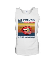 Family All I Want Is Beer And Mouth Hugs Unisex Tank thumbnail