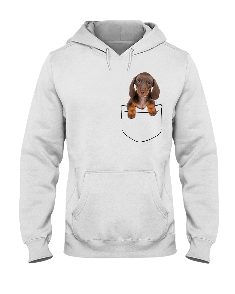 Dachshund Pocket Hooded Sweatshirt