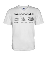 Kayaking - Today's Schedule V-Neck T-Shirt thumbnail