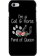 Horse - I'm A Cat And Horse Kind Of Queen Phone Case tile