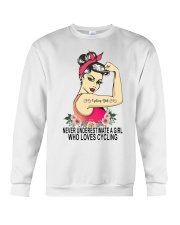 Cycle - Never Underestimate A Girl Crewneck Sweatshirt thumbnail