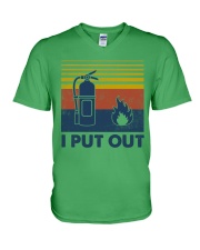 Firefighter I Put Out V-Neck T-Shirt thumbnail
