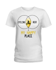 Cycle - Cycling And Beer Ladies T-Shirt thumbnail