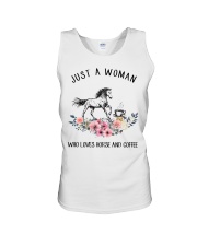 Horse - Just A Woman Who Loves Horse And Coffee Unisex Tank thumbnail