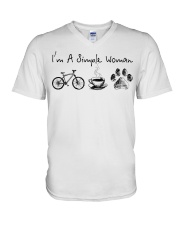 Cycle - I Am A Simple Woman V-Neck T-Shirt thumbnail