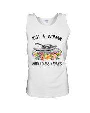 Kayaking - Just A Woman Who Loves Kayaks Unisex Tank thumbnail