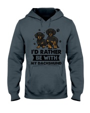 Be with my dachshund Hooded Sweatshirt tile