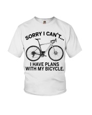 Cycle - I Have Plans With My Bicycle Youth T-Shirt thumbnail