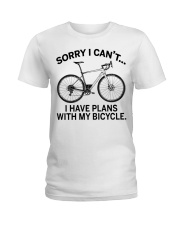 Cycle - I Have Plans With My Bicycle Ladies T-Shirt thumbnail