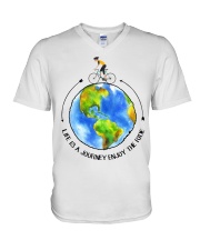 Cycle - Life Is A Journey Enjoy The Ride V-Neck T-Shirt thumbnail