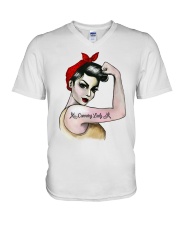 Canoeing - Lady V-Neck T-Shirt thumbnail