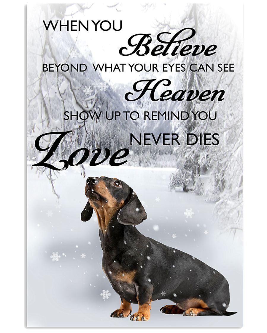 Dachshund - Believe - Poster 11x17 Poster