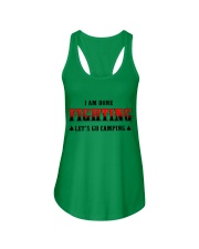 Camping Lets Go Camping Ladies Flowy Tank thumbnail
