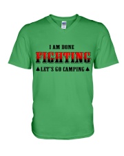 Camping Lets Go Camping V-Neck T-Shirt thumbnail