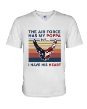 Family The Air Force Has My Poppa V-Neck T-Shirt thumbnail