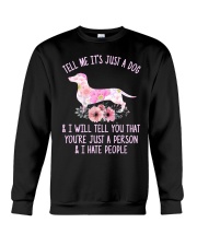 Dachshund - I Hate People Crewneck Sweatshirt tile
