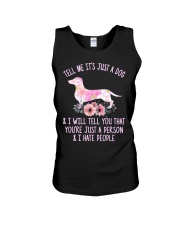 Dachshund - I Hate People Unisex Tank tile