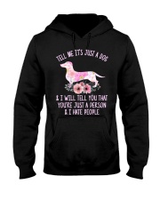 Dachshund - I Hate People Hooded Sweatshirt tile
