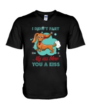 Dachshund - I Didn't Fart V-Neck T-Shirt thumbnail