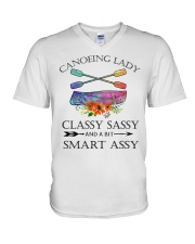 Canoeing - canoeing Lady V-Neck T-Shirt thumbnail