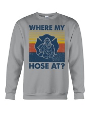 Firefighter Where My House Is Crewneck Sweatshirt thumbnail