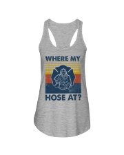 Firefighter Where My House Is Ladies Flowy Tank thumbnail