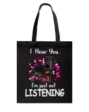 Dachshund - I Hear You Tote Bag tile