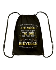 Cycle - I Need 3 Things In My Life Drawstring Bag thumbnail