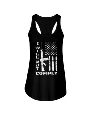 I WILL NOT COMPLY Gun Ar-15 Ladies Flowy Tank thumbnail