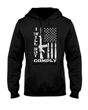 I WILL NOT COMPLY Gun Ar-15 Hooded Sweatshirt thumbnail
