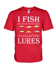 Fishing - I Fish But My Favorite Hobby Is Collecting Lures V-Neck T-Shirt tile