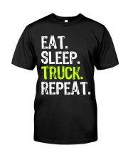 Truckers Eat Sleep Truck Repeat Premium Fit Mens Tee tile