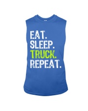 Truckers Eat Sleep Truck Repeat Sleeveless Tee tile