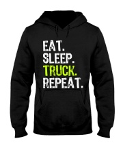 Truckers Eat Sleep Truck Repeat Hooded Sweatshirt tile