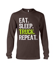 Truckers Eat Sleep Truck Repeat Long Sleeve Tee tile