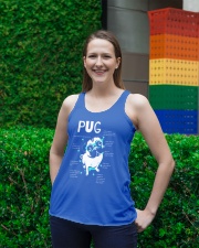 Anatomy Of A Pug TT99 Ladies Flowy Tank lifestyle-bellaflowy-tank-front-2