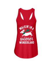 Walking In A Wiener Wonderland HN57 Ladies Flowy Tank thumbnail