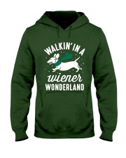 Walking In A Wiener Wonderland HN57 Hooded Sweatshirt thumbnail