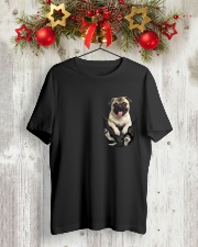 Pug Pocket TM99 Classic T-Shirt lifestyle-holiday-crewneck-front-2