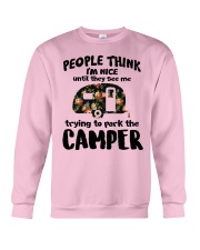 People Think I'm Nice Camping TN29 Crewneck Sweatshirt thumbnail