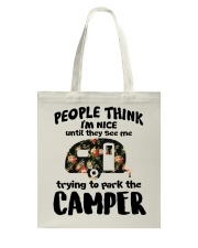 People Think I'm Nice Camping TN29 Tote Bag thumbnail