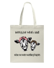 When We Were Working Heifers LU88 Tote Bag thumbnail