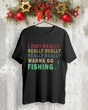 Wanna go fishing QQ26 Classic T-Shirt lifestyle-holiday-crewneck-front-2