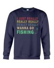 Wanna go fishing QQ26 Crewneck Sweatshirt thumbnail
