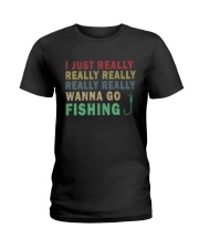 Wanna go fishing QQ26 Ladies T-Shirt thumbnail