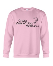 Crazy wiener dog mom EL11 Crewneck Sweatshirt thumbnail